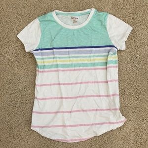 Girls cat and jack 10/12 multi colored t